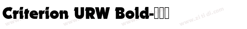 Criterion URW Bold字体转换